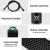 Cefito 10" Square Rain Shower Head Set Matte Black, High Pressure, Solid Brass, Handheld 3 Spray, 1.5m Hose