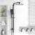 Cefito 10" Square Rain Shower Head Set Matte Black, High Pressure, Solid Brass, Handheld 3 Spray, 1.5m Hose Cefito 10" Square Rain Shower Head Set Matte Black, High Pressure, Solid Brass, Handheld 3 Spray, 1.5m Hose