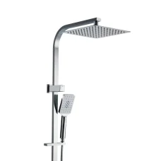 Cefito 10" Rain Shower Head Set: High-Pressure Chrome, Handheld 3-Spray, Solid Brass, 1.5m Hose, 5-Year Warranty