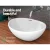 Cefito Elegant Oval Nano Glazed Ceramic Bathroom Basin Sink, 41x34cm - High Gloss, Anti-Bacterial, Heat Resistant