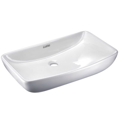 Cefito Ceramic Bathroom Basin Vanity Sink - 60x38cm Nano Glazed, High Gloss, Heat & Scratch Resistant, 5-Year Warranty Cefito Ceramic Bathroom Basin Vanity Sink - 60x38cm Nano Glazed, High Gloss, Heat & Scratch Resistant, 5-Year Warranty