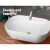 Cefito Bathroom Basin Vanity Sink - 46x33cm Oval, Nano Glazed Ceramic, High Gloss, Heat & Scratch Resistant, White