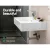 Cefito 41x41cm High Gloss Nano Glazed Ceramic Bathroom Vanity Sink - Durable, Eco-Friendly, Heat & Scratch Resistant
