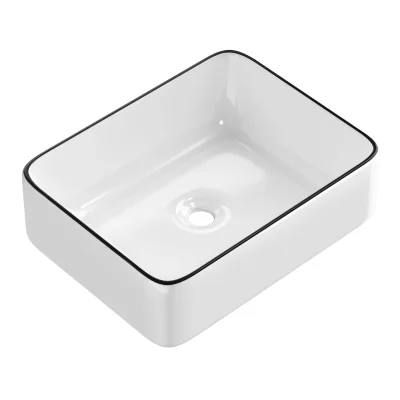 Cefito Luxury Bathroom Ceramic Vanity Sink, 48x37cm - Modern Design, Anti-Scratch, Heat-Resistant, 5-Year Warranty