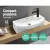 Cefito Compact Bathroom Basin 45x23cm - Nano Glazed Ceramic Vanity Sink, Wall-Mounted, Scratch & Heat Resistant