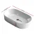 Cefito Bathroom Vanity Sink, Nano-Glazed Ceramic, 52x31cm, White, Modern Round Basin, Durable & Hygienic Design