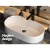 Cefito Bathroom Vanity Sink, Nano-Glazed Ceramic, 52x31cm, White, Modern Round Basin, Durable & Hygienic Design Cefito Bathroom Vanity Sink, Nano-Glazed Ceramic, 52x31cm, White, Modern Round Basin, Durable & Hygienic Design