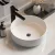 Cefito Bathroom Vanity Sink, Nano-Glazed Ceramic Basin, 35x12cm, White, Modern Anti-Bacterial Round Hand Wash Bowl