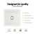 Cefito 38x38cm White Granite Kitchen Sink - Durable Single Bowl, Heat & Scratch Resistant, Easy Clean R15 Corners