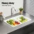 Cefito 77x45cm White Granite Double Bowl Kitchen Sink - Scratch & Heat Resistant, 10-year warranty, Hygienic, Durable