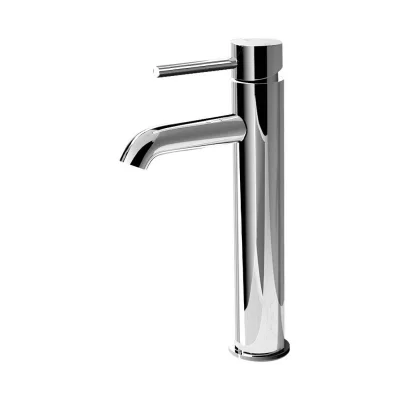 Cefito Bathroom Basin Mixer Tap - Tall Round Chrome Faucet, 320mm, Brass & ABS, 5-Star WELS, Watermark Certified