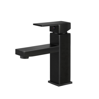 Cefito Matte Black Square Bathroom Basin Mixer Tap - 5-Star WELS, 35mm Ceramic, Brass & ABS, 178x120mm Faucet Cefito Matte Black Square Bathroom Basin Mixer Tap - 5-Star WELS, 35mm Ceramic, Brass & ABS, 178x120mm Faucet