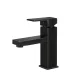Cefito Matte Black Square Bathroom Basin Mixer Tap - 5-Star WELS, 35mm Ceramic, Brass & ABS, 178x120mm Faucet