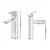 Cefito Chrome Bathroom Basin Mixer Tap - Tall Square Faucet, Drip-Free Ceramic Cartridge, WELS 5-Star, 315mm x 115mm