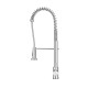 Cefito Kitchen Mixer Tap: Chrome Pull-Down Faucet, 360° Swivel, Drip-Free, 66.3cm, Brass & Stainless Steel, 5-Year
