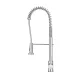 Cefito Kitchen Mixer Tap: Chrome Pull-Down Faucet, 360° Swivel, Drip-Free, 66.3cm, Brass & Stainless Steel, 5-Year