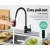 Cefito Matte Black Kitchen Mixer Tap, Pull Out Spray, 360° Swivel, Solid Brass & Stainless Steel, WELS-Certified