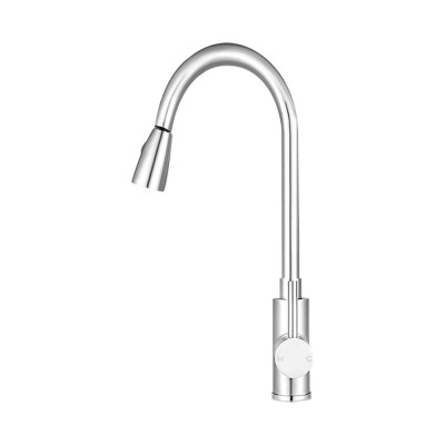 Cefito Kitchen Mixer Tap Pull Out - Chrome, 360° Swivel, 5-Star WELS, Stainless Steel & Brass, 35mm Ceramic Cartridge