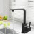 Cefito Kitchen Mixer Tap, Brass & ABS, 30cm x 17cm, Matte Black, 360° Swivel, Drip-Free, Watermark & WELS