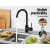 Cefito Kitchen Mixer Tap, Brass and ABS Plastic, 32.5cm x 17.9cm, Matte Black, 360° Swivel, Drip-Free, Cefito Kitchen Mixer Tap, Brass and ABS Plastic, 32.5cm x 17.9cm, Matte Black, 360° Swivel, Drip-Free,