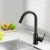 Cefito Kitchen Mixer Tap, Brass and ABS Plastic, 32.5cm x 17.9cm, Matte Black, 360° Swivel, Drip-Free,