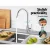 Cefito Kitchen Mixer Tap, Brass & ABS, Chrome Finish, 32.5cm x 17.9cm, 360° Swivel, Watermark & WELS