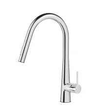 Kitchen Mixer Tap Pull Out Swivel 2 Mode Chrome 304 Stainless Steel Brass ABS 35mm Cartridge WELS 5 Star 40x28cm