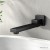 Cefito Matte Black Brass Bathroom Mixer Spout | Wall-Mounted, 180° Swivel, Anti-Splash Aerator, 5-Year Warranty