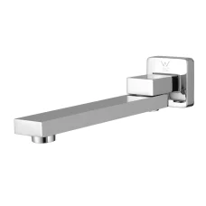Cefito Chrome Wall Bath Spout: Solid Brass, Anti-Splash Aerator, 180° Swivel, WaterMark Approved, 5-Year Warranty