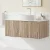 Cefito 900mm Oak Vanity Unit with Basin - Wall-Hung, Eco-Friendly MDF, Sintered Stone Top, Soft-Close Drawer