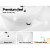 Cefito Vanity Unit with Basin, Eco-Friendly MDF, 915mm, Cement/White, Modern Bathroom Cabinet, Scratch-Resistant