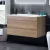 Cefito Bathroom Vanity Unit, E1 MDF, 915mm, Oak/White, Modern Wall-Hung Cabinet with Nano-Glaze Basin & Storage
