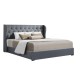 Artiss King Size Bed Frame Gas Lift Storage Grey Faux Linen, Tufted Headboard, Sturdy Wooden Slats, Easy Assembly Artiss King Size Bed Frame Gas Lift Storage Grey Faux Linen, Tufted Headboard, Sturdy Wooden Slats, Easy Assembly