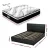 Artiss RGB LED Queen Bed Frame & 32cm Giselle Mattress Set - PVC Leather, Orthopaedic Support, Smart Lighting