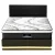 Artiss RGB LED Queen Bed Frame & 32cm Giselle Mattress Set - PVC Leather, Orthopaedic Support, Smart Lighting