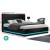 Artiss King Size Bed Frame Black PVC Leather Gas Lift Storage with LED Headboard 16 Colours LUMI Artiss King Size Bed Frame Black PVC Leather Gas Lift Storage with LED Headboard 16 Colours LUMI