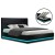 Artiss King Size Bed Frame Black PVC Leather Gas Lift Storage with LED Headboard 16 Colours LUMI Artiss King Size Bed Frame Black PVC Leather Gas Lift Storage with LED Headboard 16 Colours LUMI