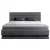 Artiss Lumi Queen Size Bed Frame Gas Lift Storage Grey LED Lights 16 Colours Faux Linen Upholstered Fabric