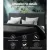 Artiss Neo Queen Bed Frame - Charcoal Faux Linen, Modern Design, High-Density Foam, Sturdy Wood & Metal Build