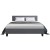 Artiss Neo Queen Bed Frame - Grey Faux Linen, High-Density Foam, Sturdy Wood & Metal, Easy Assembly
