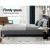 Artiss Neo Queen Bed Frame - Grey Faux Linen, High-Density Foam, Sturdy Wood & Metal, Easy Assembly