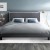 Artiss Neo Queen Bed Frame - Grey Faux Linen, High-Density Foam, Sturdy Wood & Metal, Easy Assembly