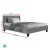 Artiss Neo Single Bed Frame Grey - Modern Faux Linen, High-Density Foam, Solid Wood & Metal Connectors