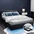 Artiss Nino Queen Bed Frame, Black PU Leather, Gas Lift Storage, Steel & Wood Construction, Easy Assembly, 215x160x87cm