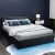 Artiss Nino Queen Bed Frame, Black PU Leather, Gas Lift Storage, Steel & Wood Construction, Easy Assembly, 215x160x87cm