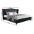 Artiss Pier Queen Bed Frame - Charcoal Linen, Tufted Wing Headboard, Steel & Wood Construction, French Provincial Style