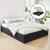 Artiss Queen Size Bed Frame with Gas Lift Storage, Charcoal Linen Upholstery, Steel Reinforcement, Wooden Slats