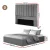 Artiss Double Bed Frame with Storage, Grey Velvet Headboard, Gas Lift Base, 300kg Capacity, Art Deco Design