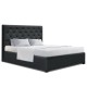 Artiss Double Size Gas Lift Bed Frame in Charcoal - Faux Linen, Storage, Scandinavian Design, Easy Assembly