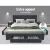 Artiss Avio Double Bed Frame Grey Charcoal, Faux Linen Upholstery, Tufted Headboard, 4 Storage Drawers, 203x148.5cm